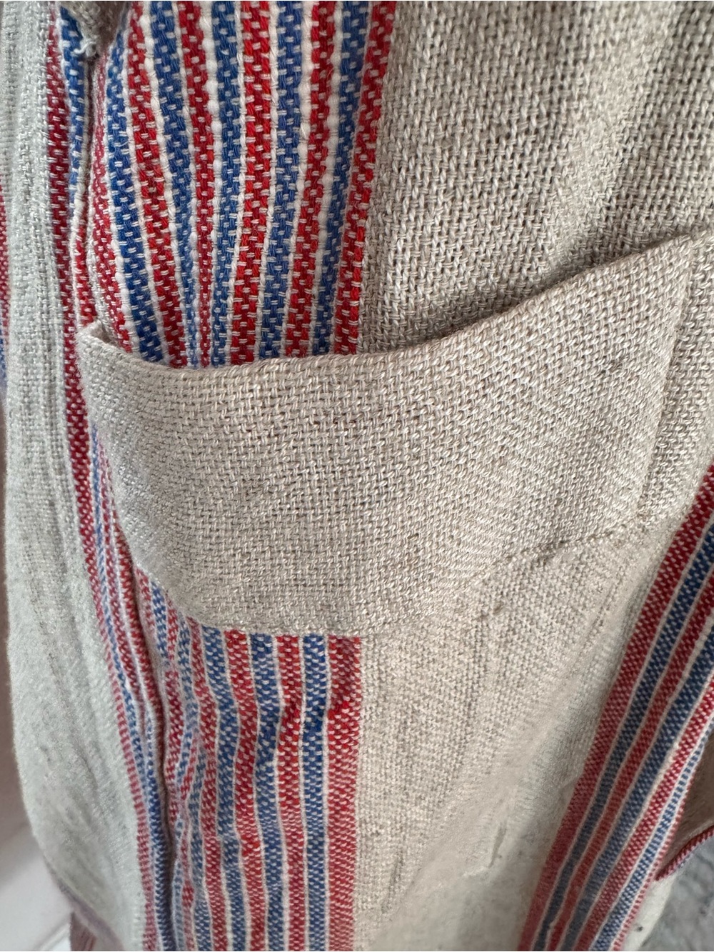 Oddbird Co. M/L Robe Turkish Cotton/Linen Blend - Picture 3 of 6